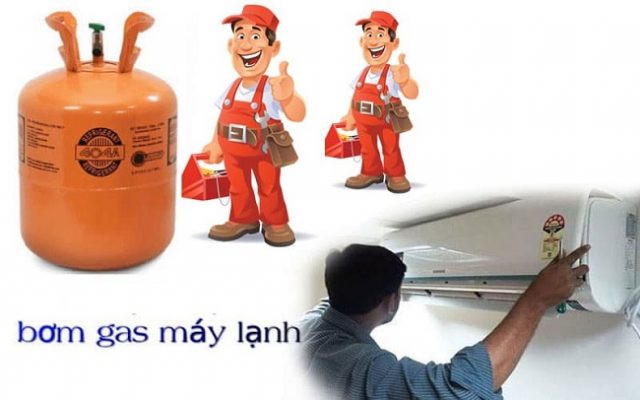 bơm gas máy lạnh tại nhà