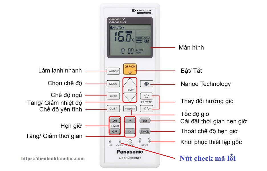Các bước kiểm tra và xử lý mã lỗi H70 điều hòa Panasonic tại nhà