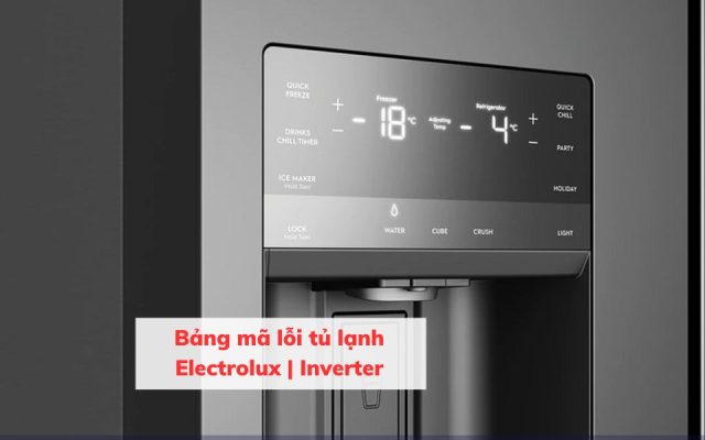Nguyên nhân gây ra mã lỗi F1 04 trên tủ lạnh Electrolux