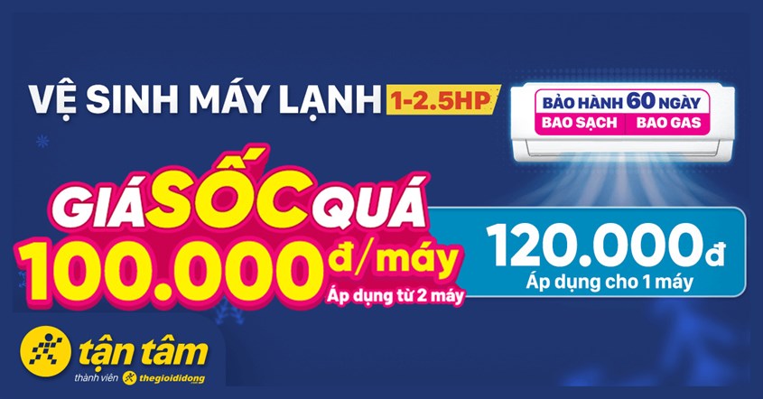 Bảng giá dịch vụ rửa máy lạnh Long Tâm Bà Rịa năm 2025
